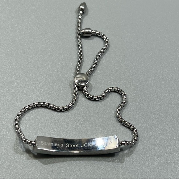 JMC Crystal Bar Slider Bracelet Adjustable Slide Closure For The Perfect Fit - Picture 6 of 6